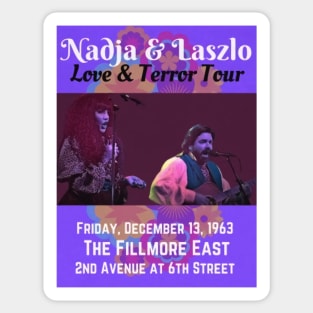 Nadja and Laszlo Love and Terror Tour Sticker